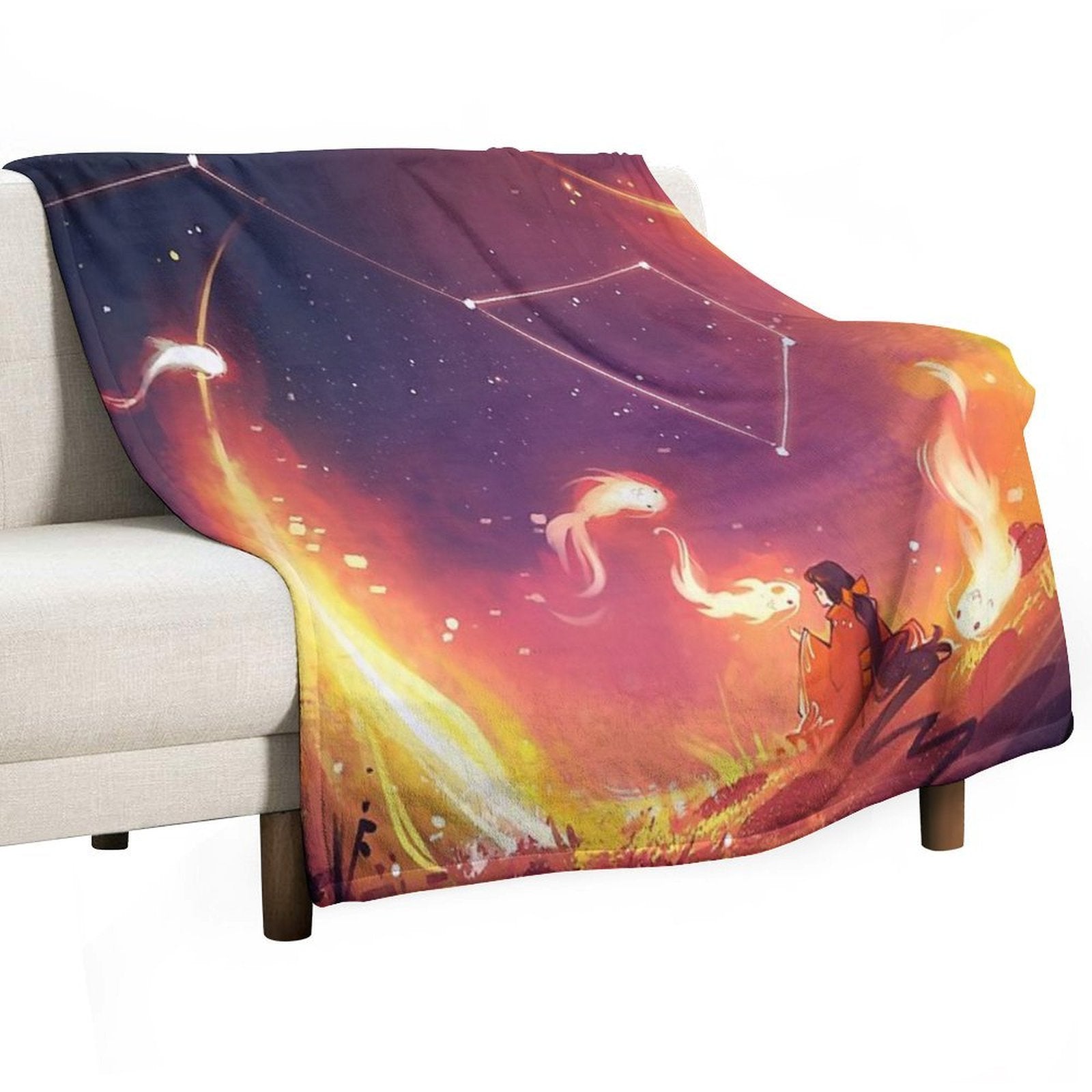 Sky Dancer Plush Throw Blanket