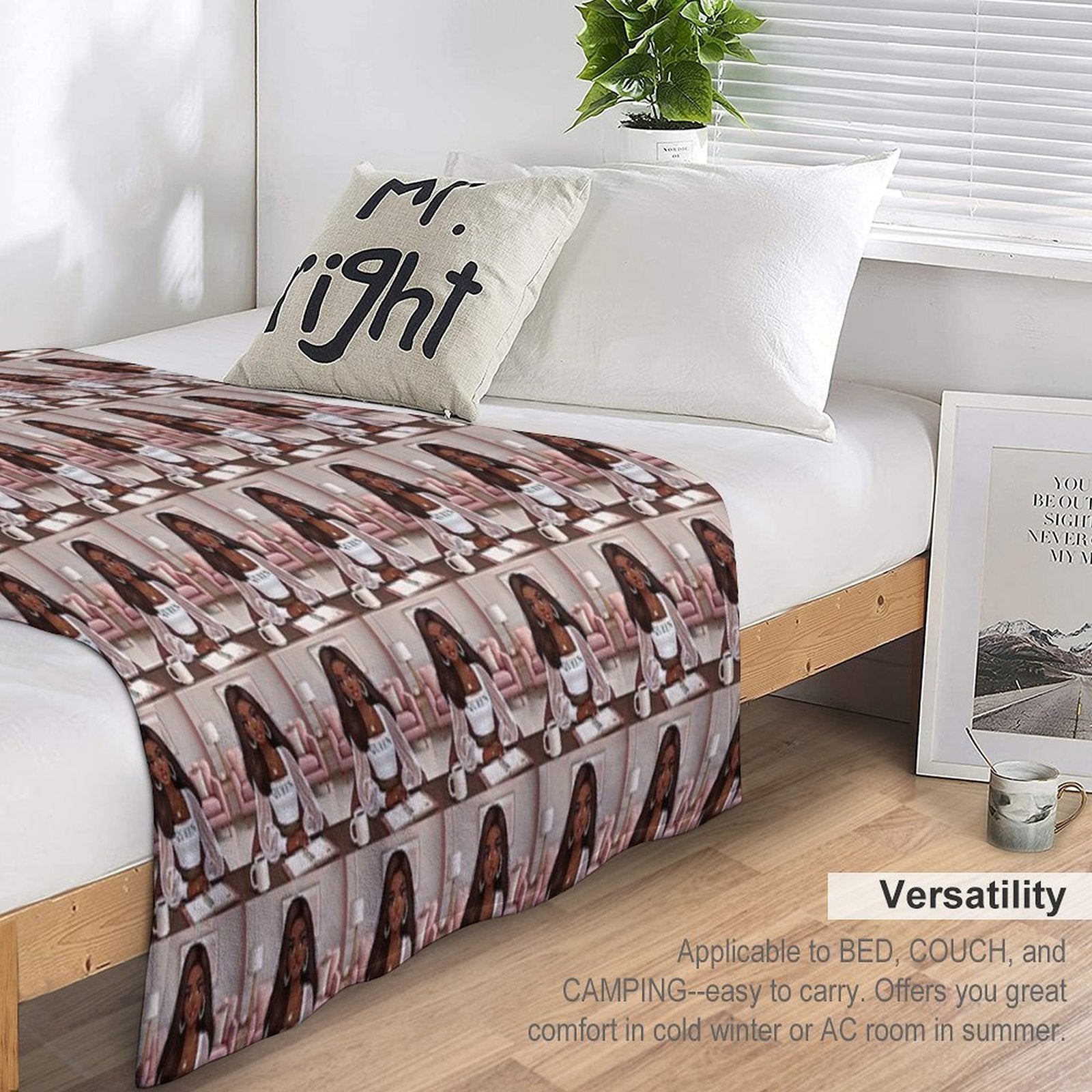 Stunning, Bold And Beautiful Quick-dry Throw Blanket