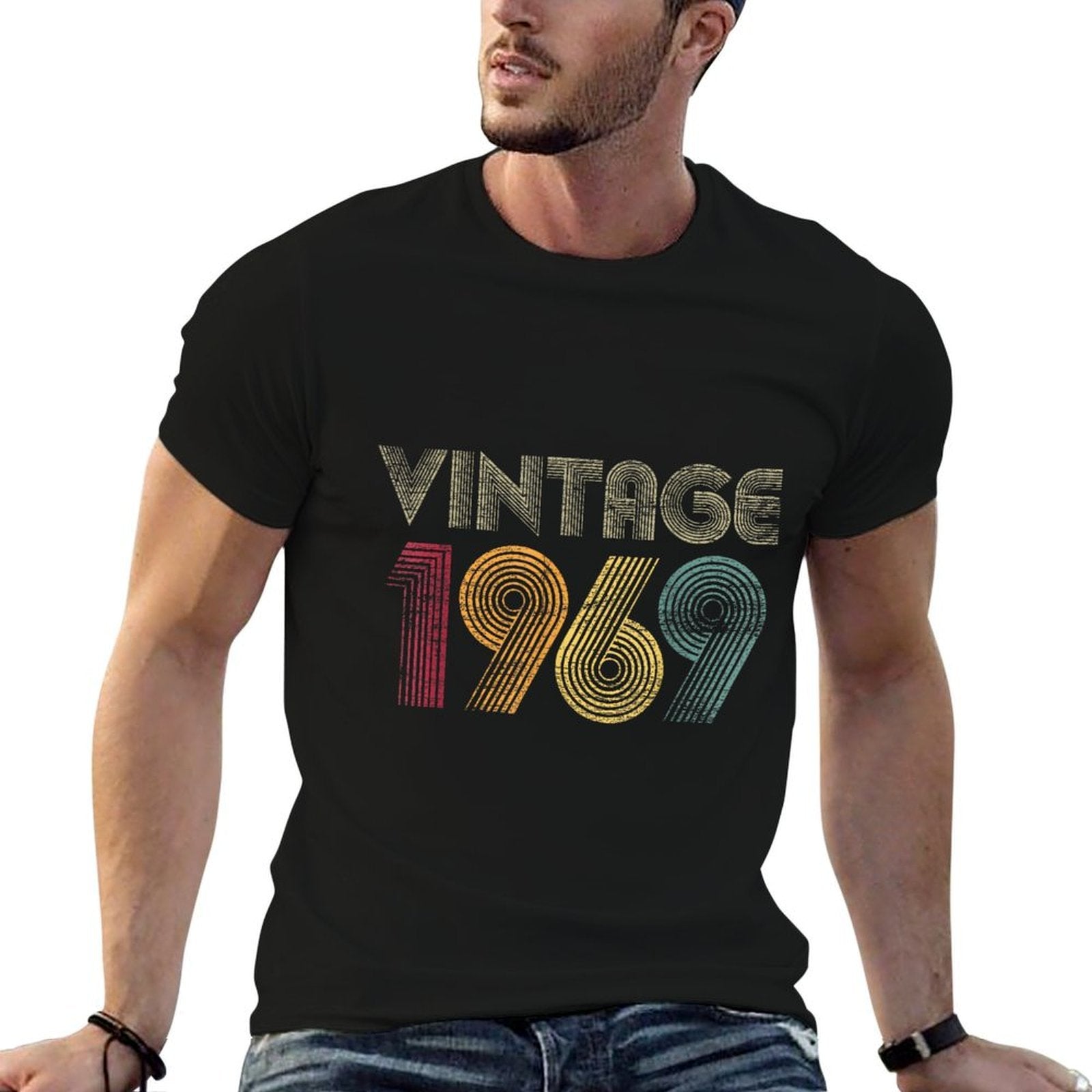 53rd Birthday Gifts Year Old - Vintage 1969  Easy-care T-Shirt