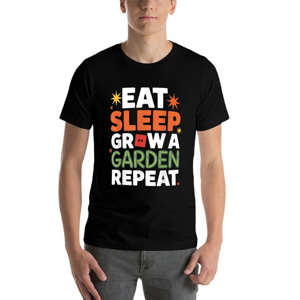 Funny Game Eat Sleep Grow A Garden Repeat  Relaxed-fit T-Shirt