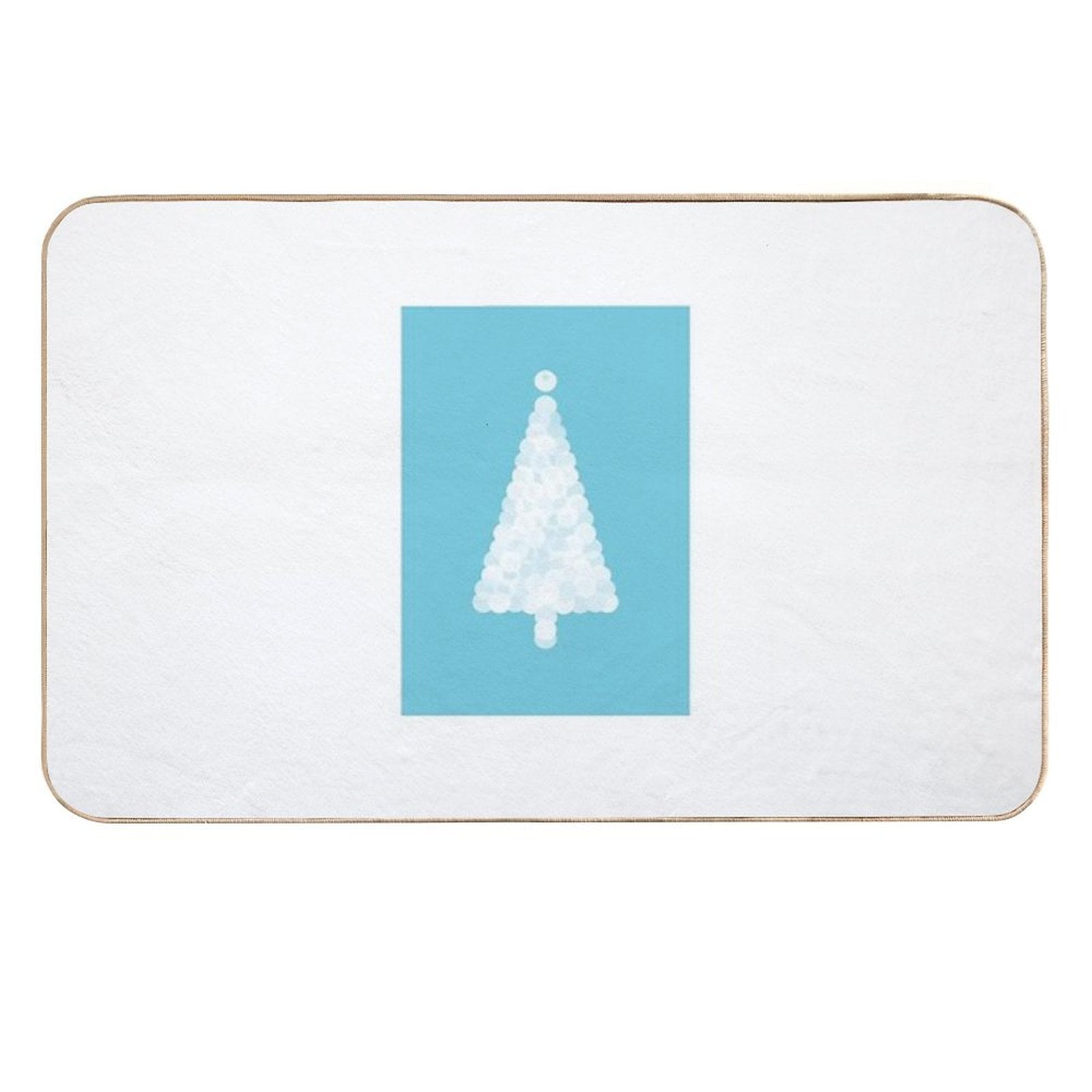 Circles of Fun -  White Christmas Tree  High-Traffic Bath Mat