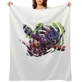 Octopus Grape °1 Sustainable Throw Blanket