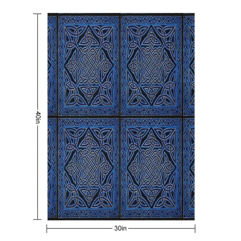 Celtic Meditation Blue All-season Throw Blanket