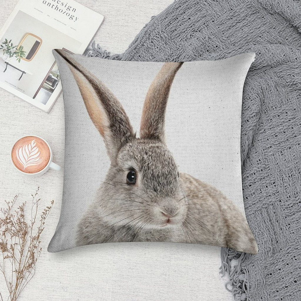 Rabbit 34 Soft High-Density Material Throw Pillow