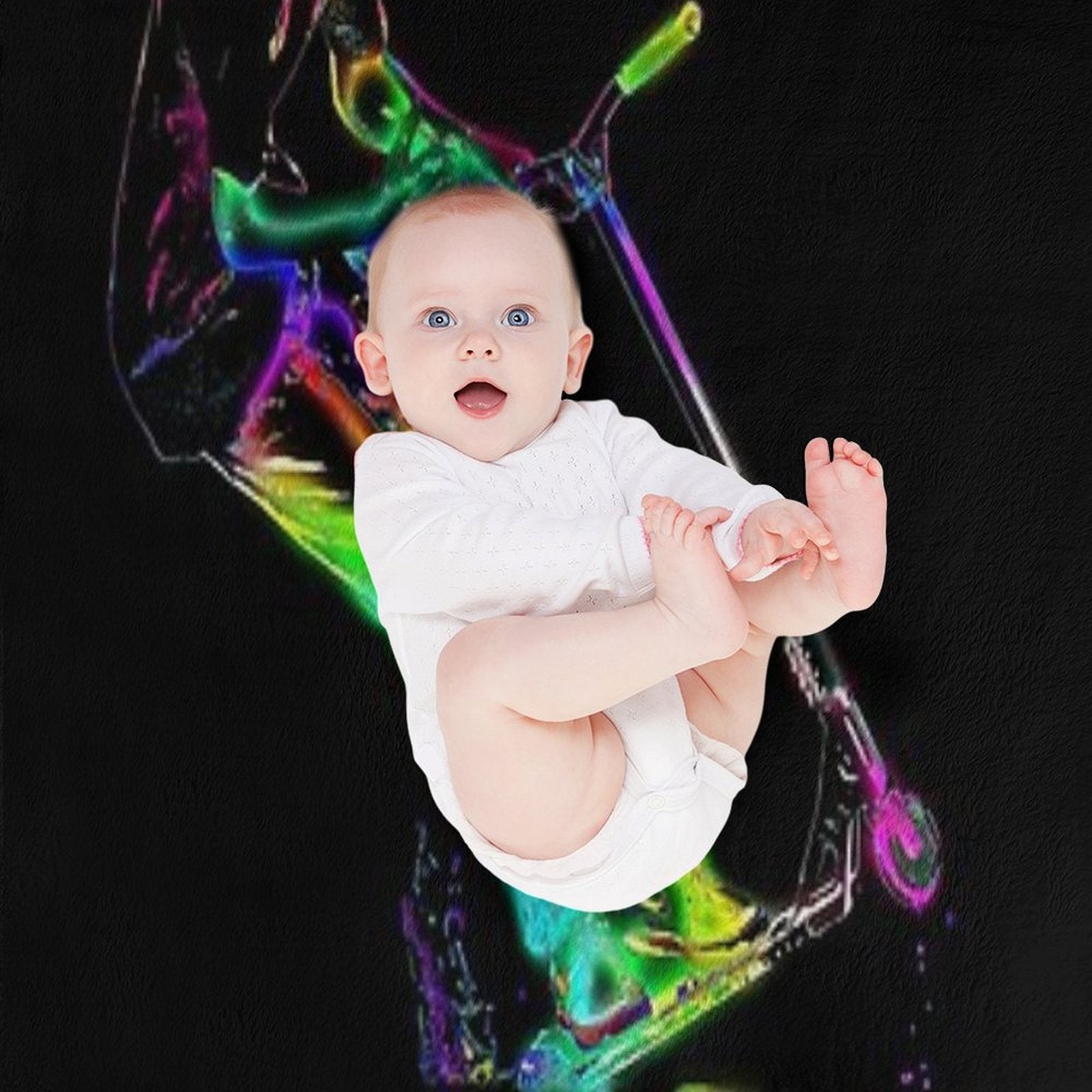 Puddle Jumping - Scooter Boy Travel-friendly Throw Blanket