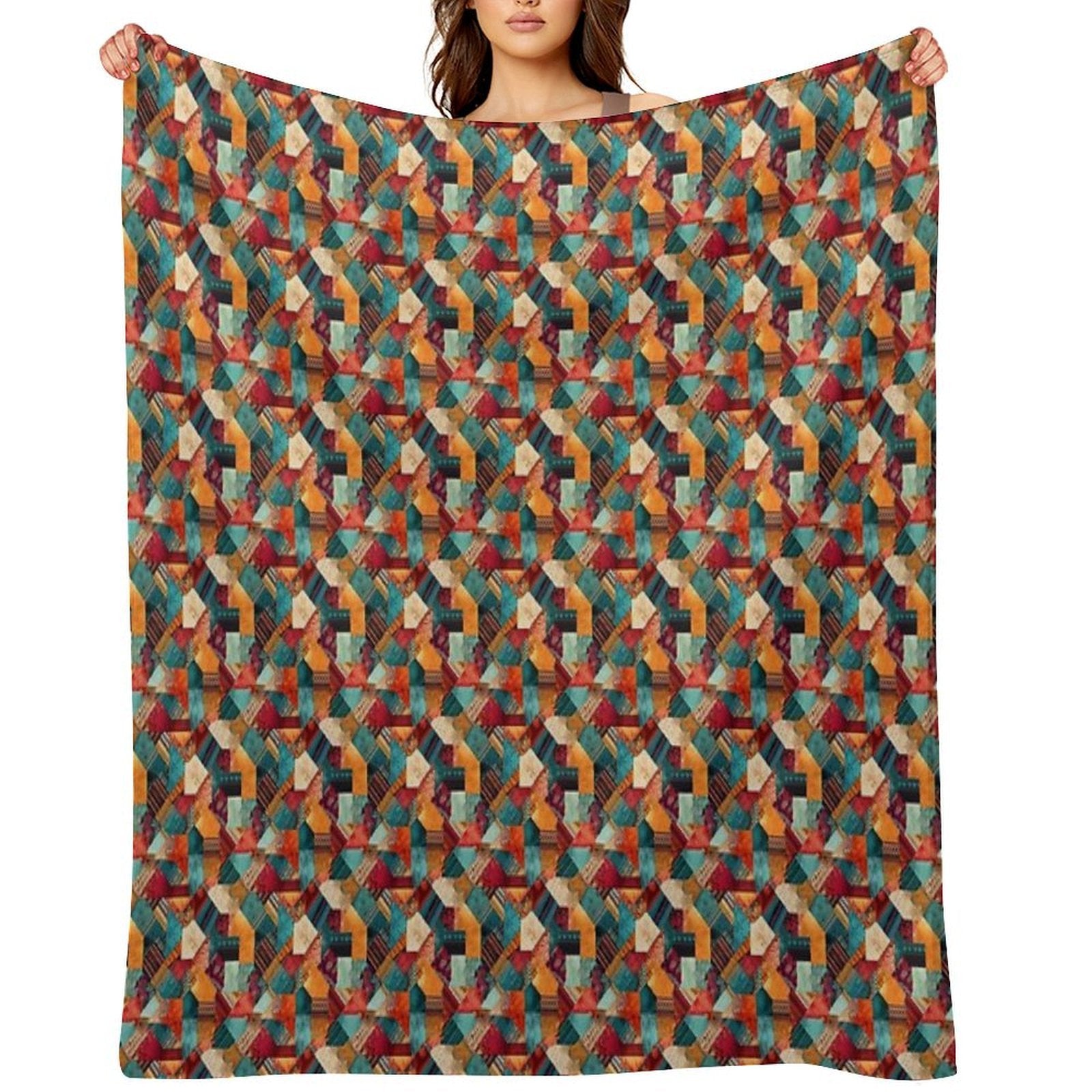 Patchwork Comfort Throw Blanket
