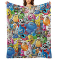Dragon Quest Slimes Sustainable Throw Blanket