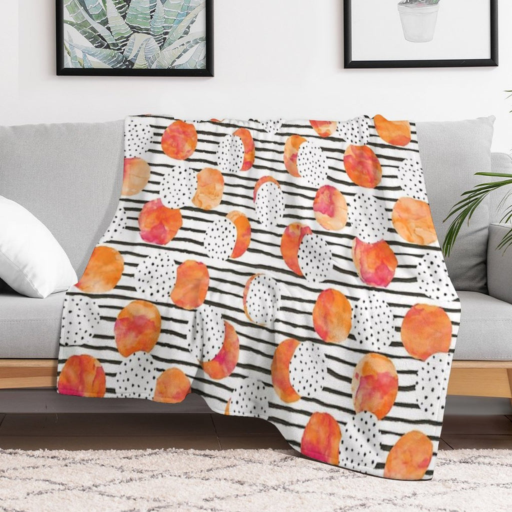 Fruity Orange Multi-functional Throw Blanket