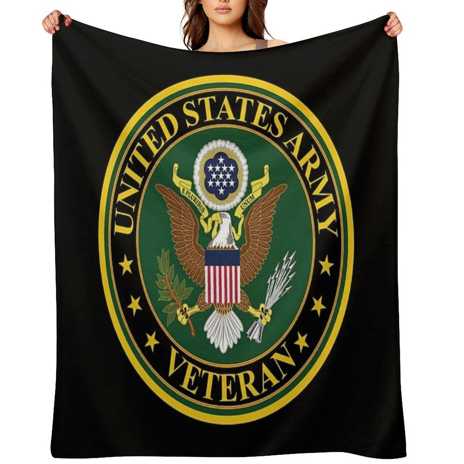 Army - US Army Veteran Shrink-resistant Throw Blanket