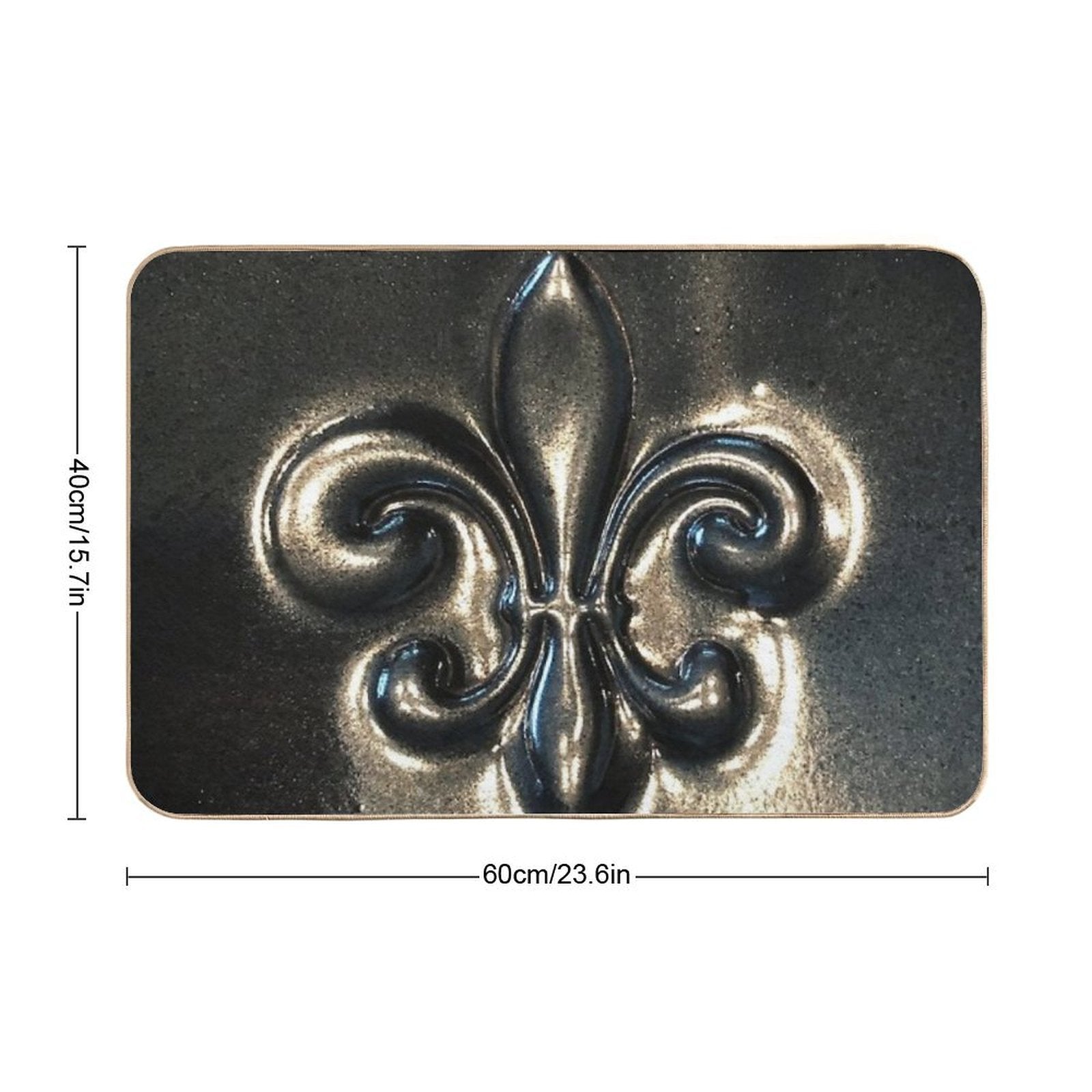 Fleur De Lis  Absorbent Bath Mat