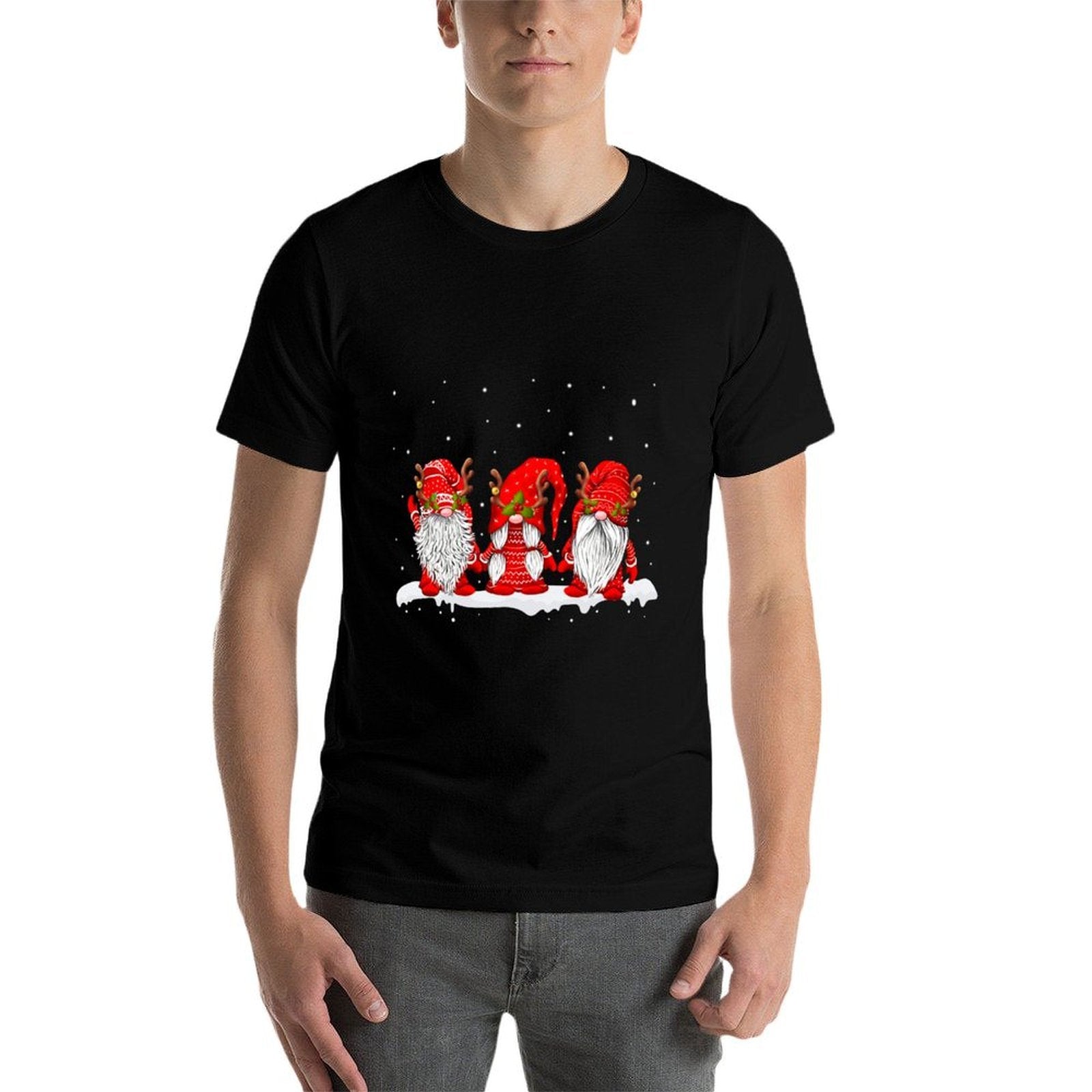 Three Nordic Gnomes Winter Christmas Swedish Elves Comfortable T-Shirt