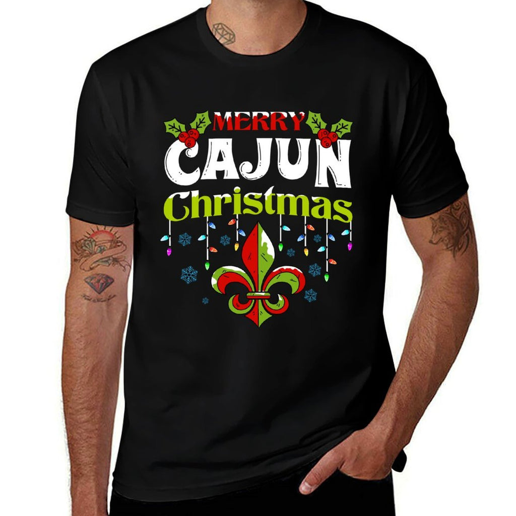 Merry Cajun Christmas-New Orleans Louisiana Bayou Xmas  Durable T-Shirt