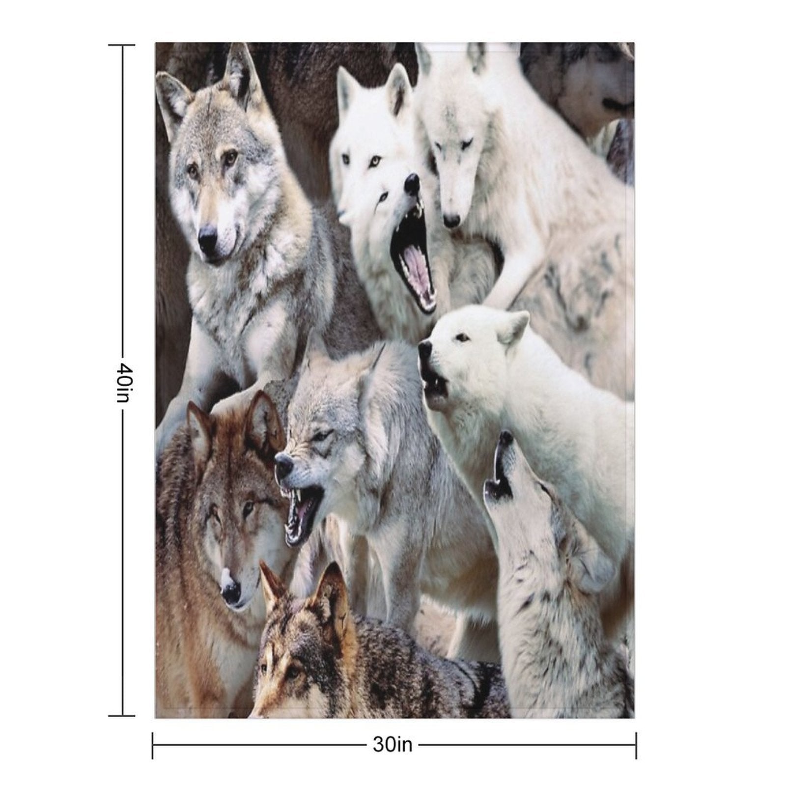 Wolves All-season Throw Blanket