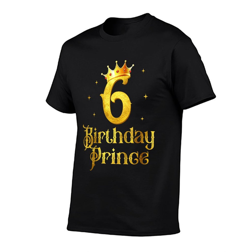 Kids 6th Birthday Decorations For Boys Prince 6 Years Old  Stretchy T-Shirt