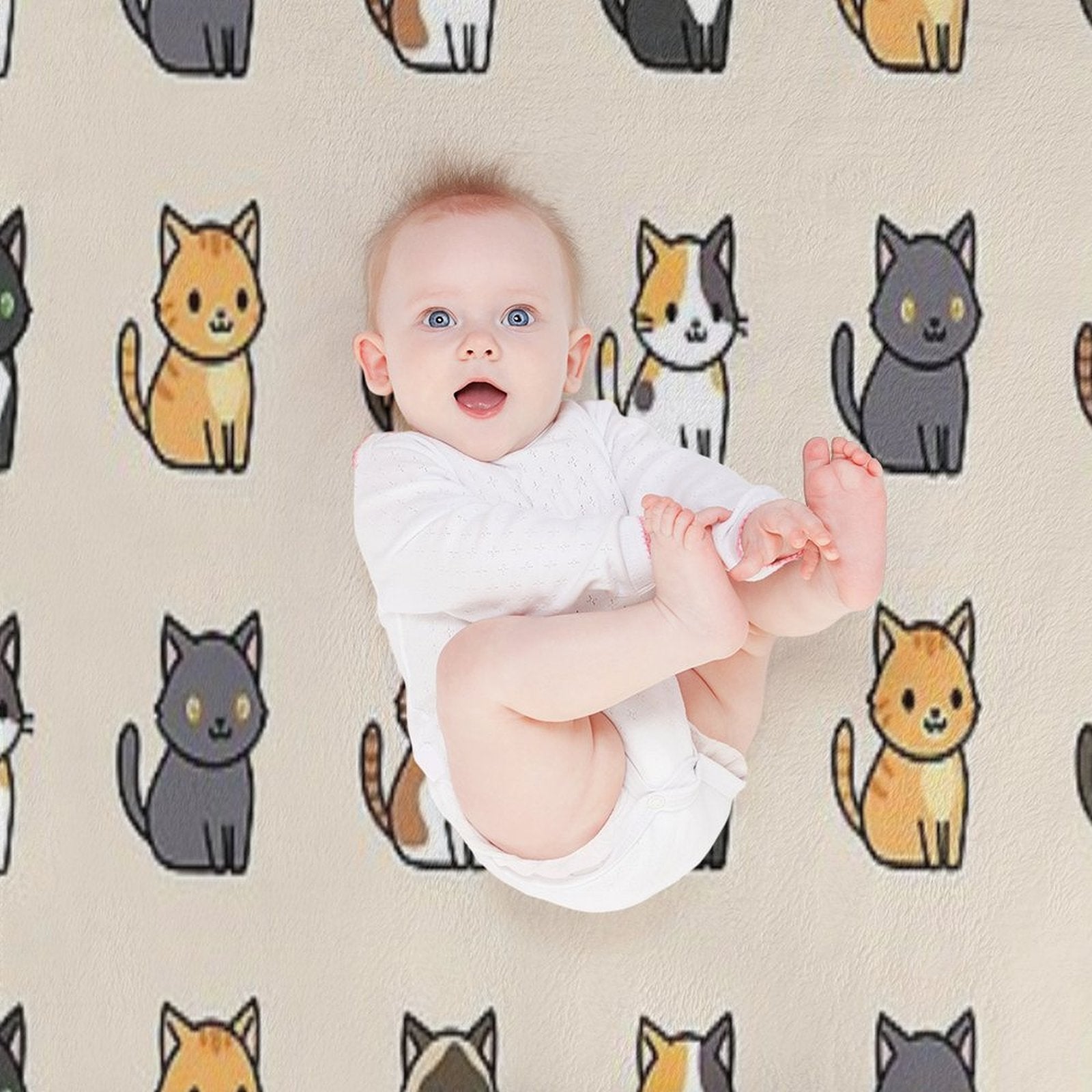 Cute Cats Durable Throw Blanket