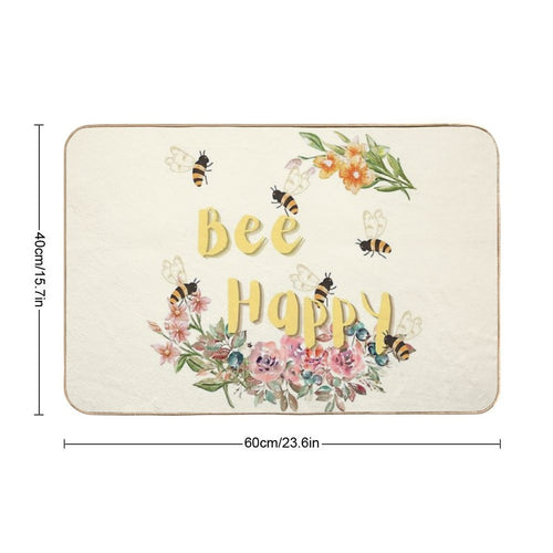Bee Happy  Absorbent Bath Mat