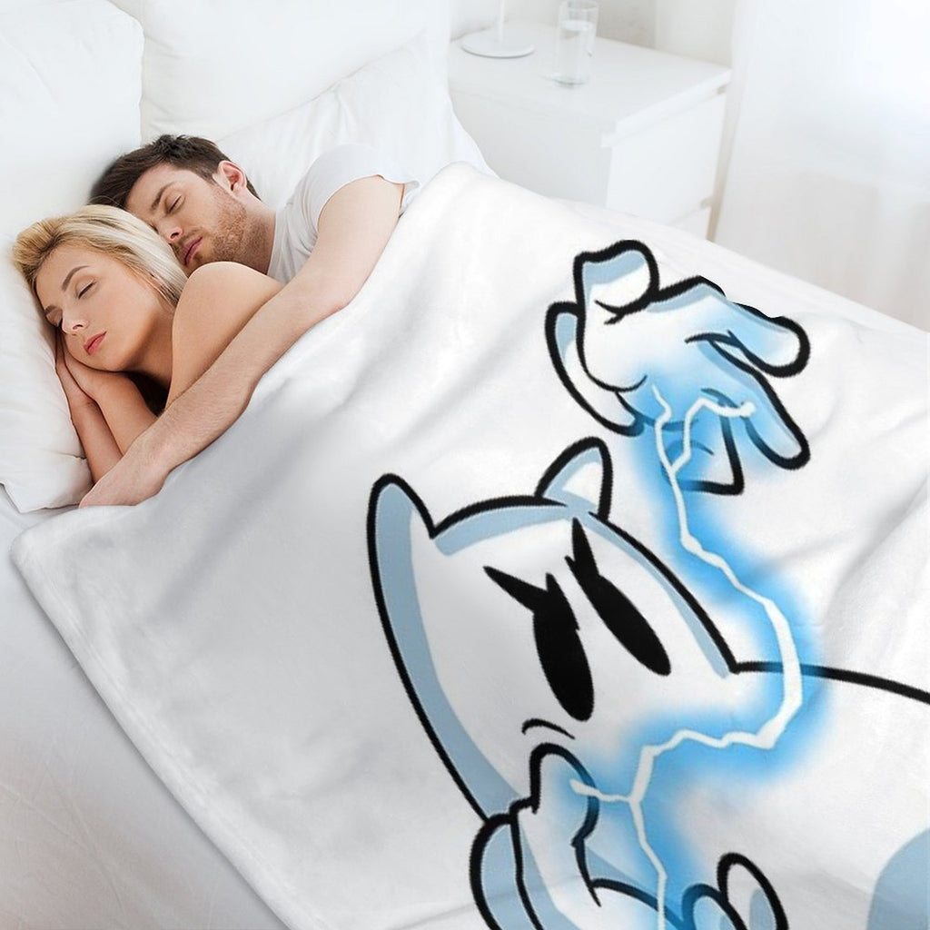 Magic-User Sak - Lightning Edition Sustainable Throw Blanket