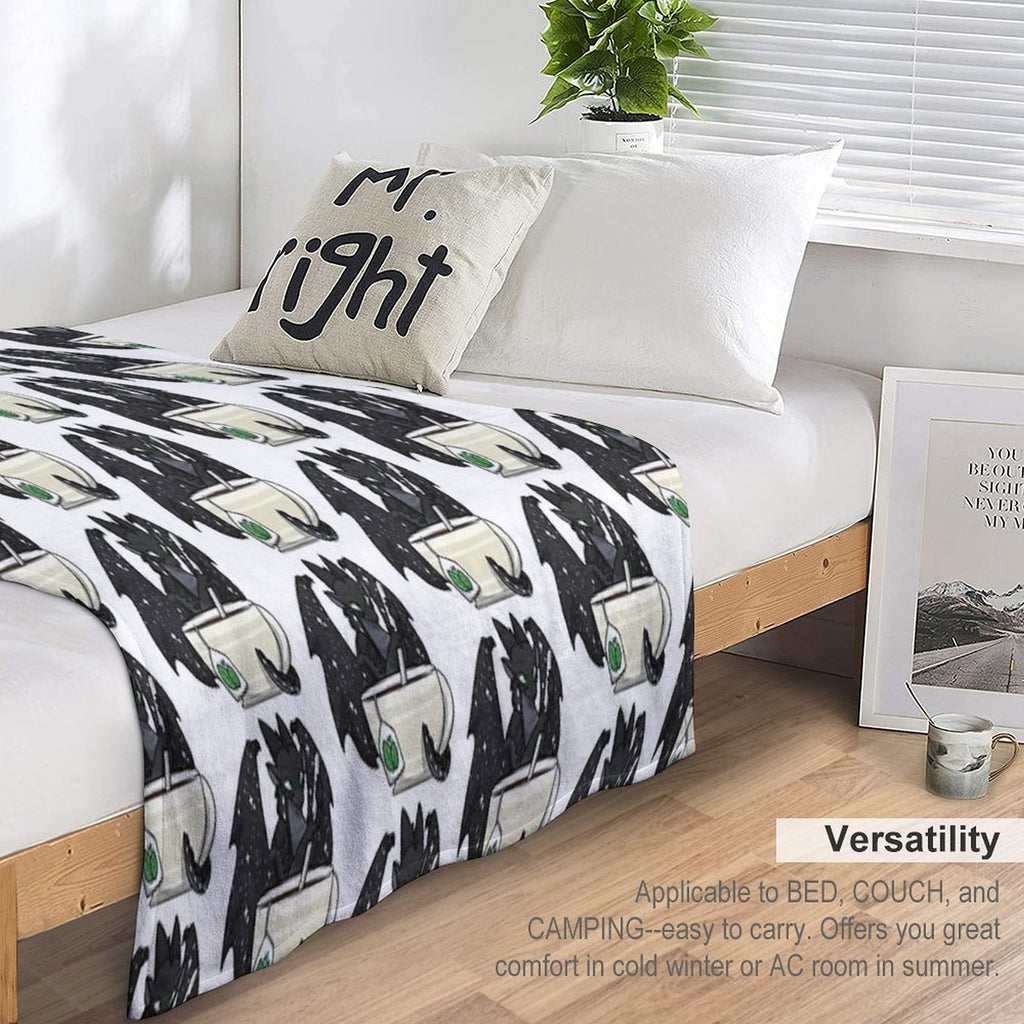 Starflight with Tea Easy Care Throw Blanket