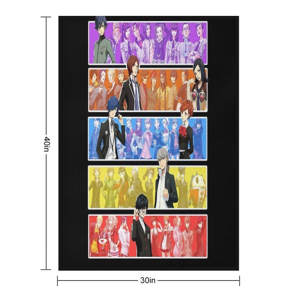 Persona Series Characters Durable Throw Blanket