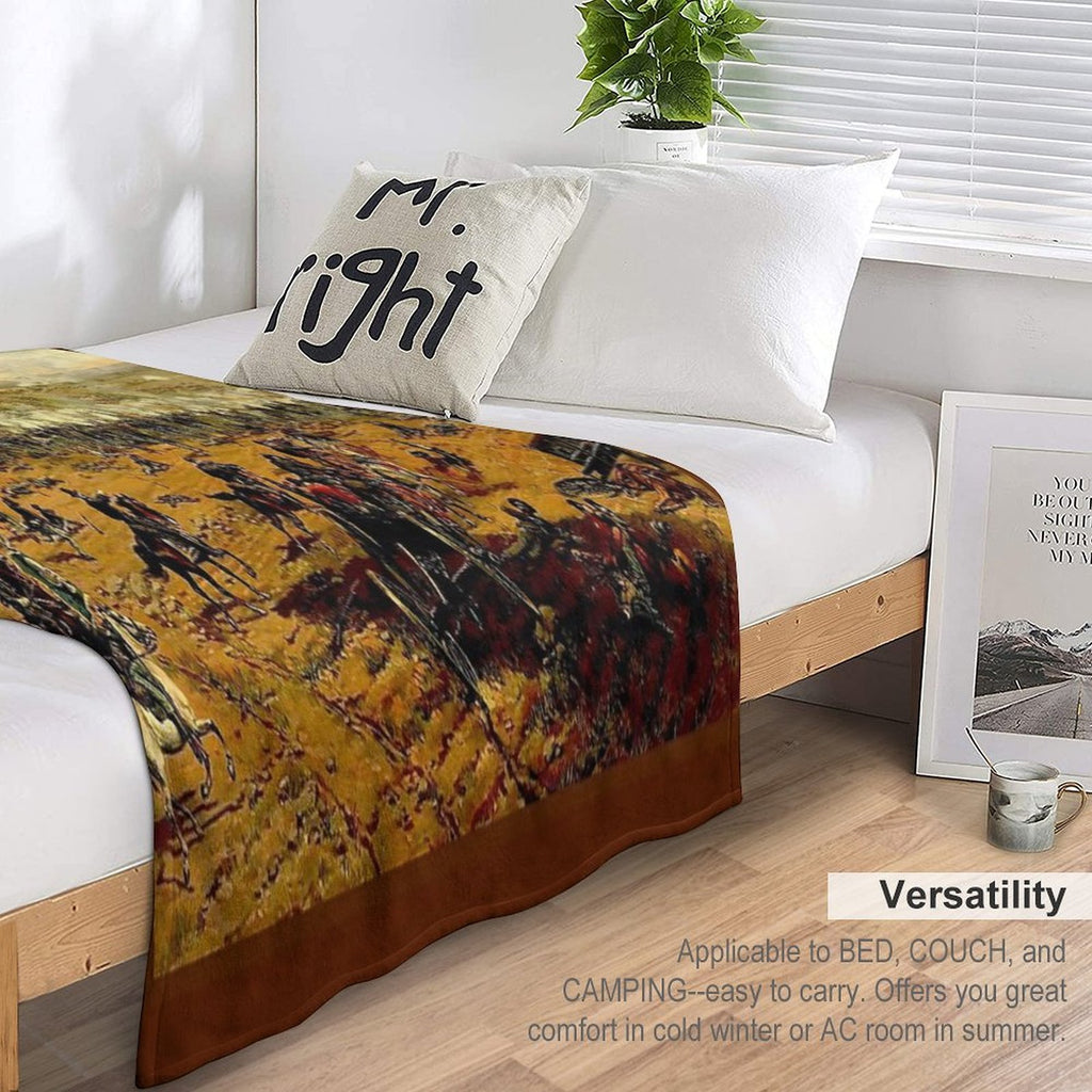 BATTLE OF GETTYSBURG  Vintage U.S. Civil War Painting Print Lightweight Throw Blanket