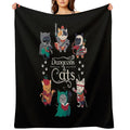 Dungeons And Cats 2.0 Durable Throw Blanket