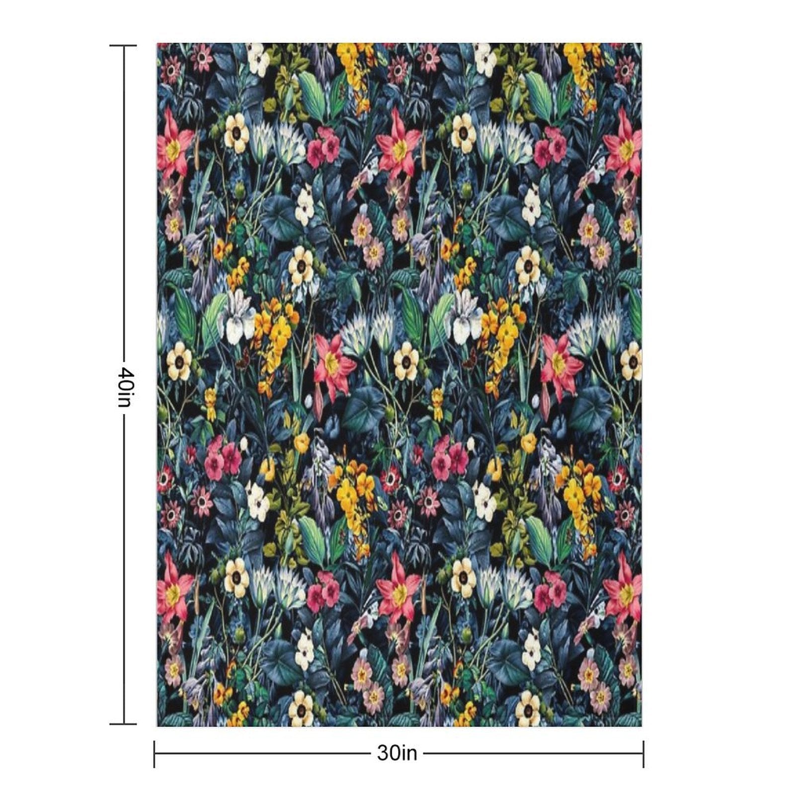 Exotic Garden Quick-dry Throw Blanket