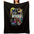 Doors All The Entities New Doors Game Update Multi-functional Throw Blanket