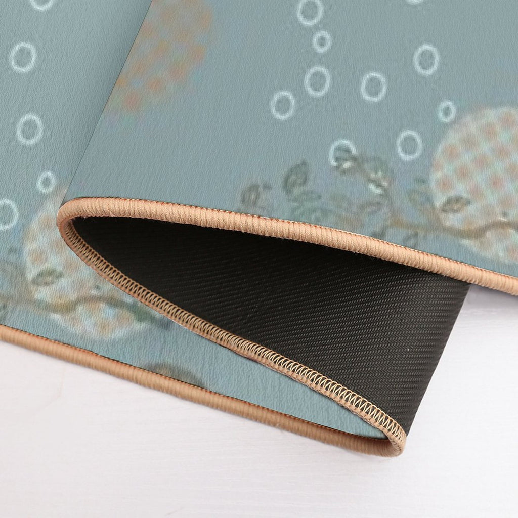 Japanese Bird Pattern  Non-Slip Bath Mat