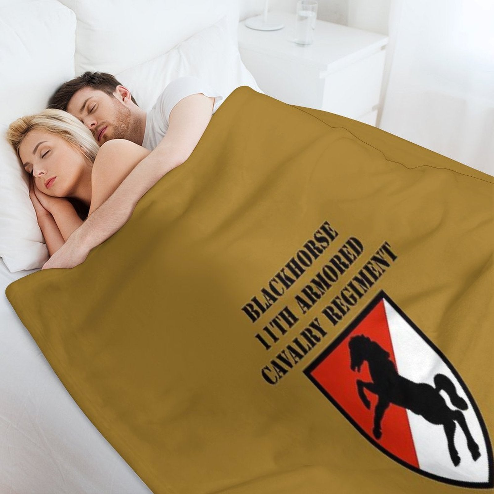 BLACKHORSE 11TH ARMORED CAVALRY REGIMENT Premium Throw Blanket