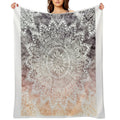 BOHEMIAN HYGGE MANDALA Durable Throw Blanket
