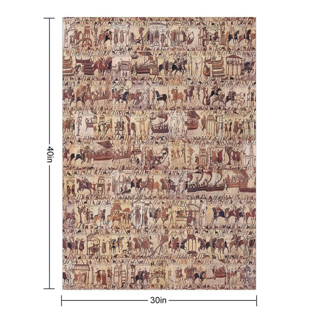 Bayeux Tapestry Velvety-soft Throw Blanket