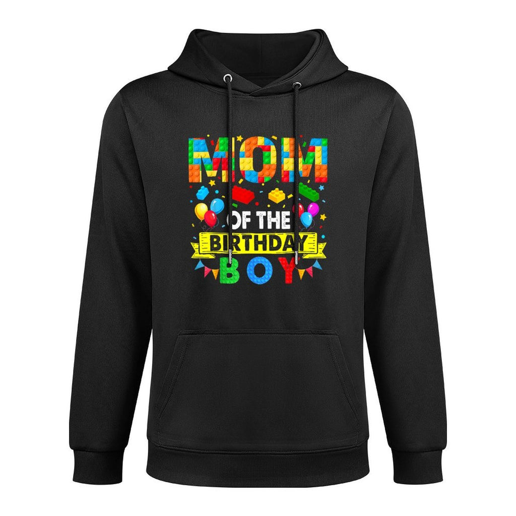 Mom Of The Birthday Boy Master Builder Blocks Toy Building Durable Construction Hoodie