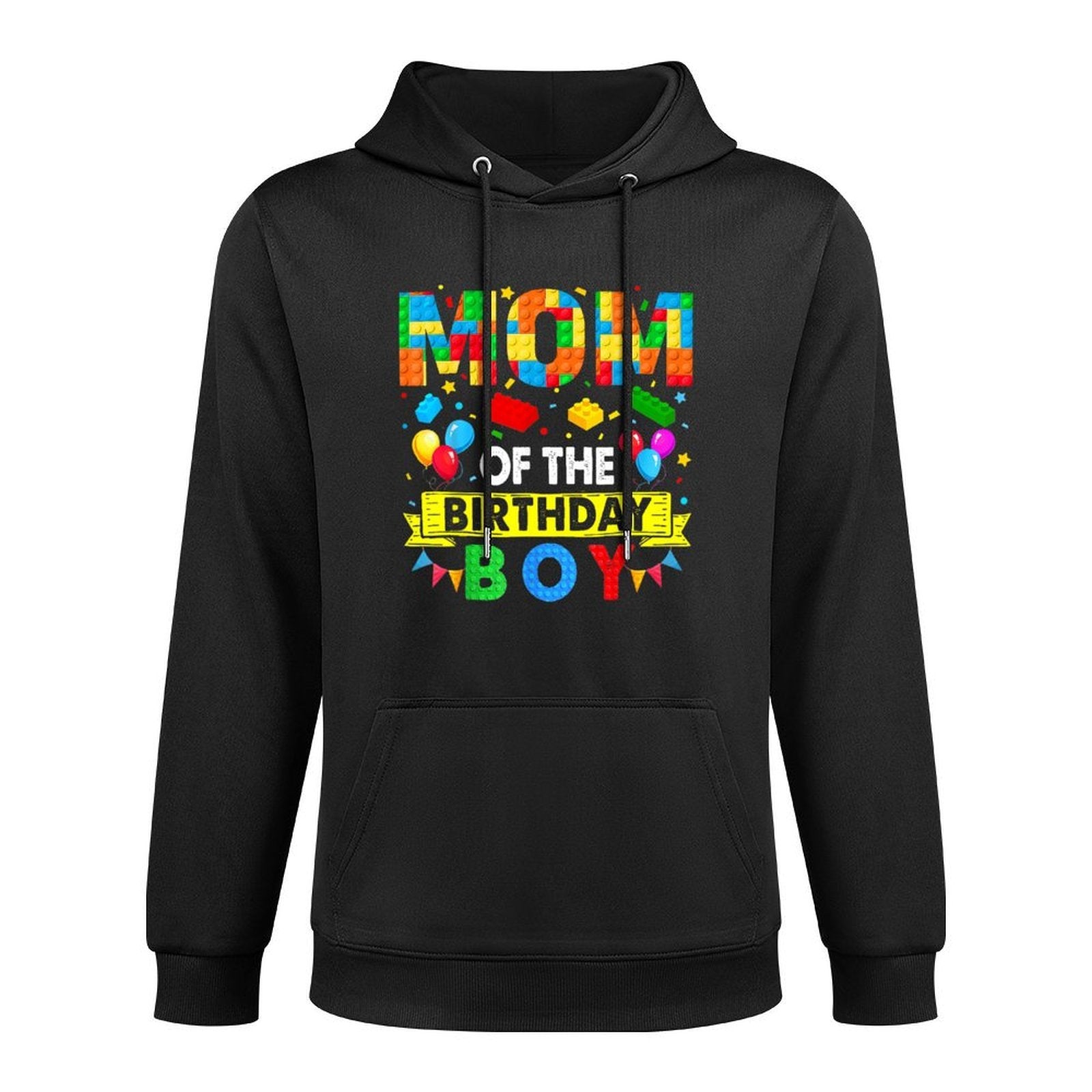 Mom Of The Birthday Boy Master Builder Blocks Toy Building Durable Construction Hoodie