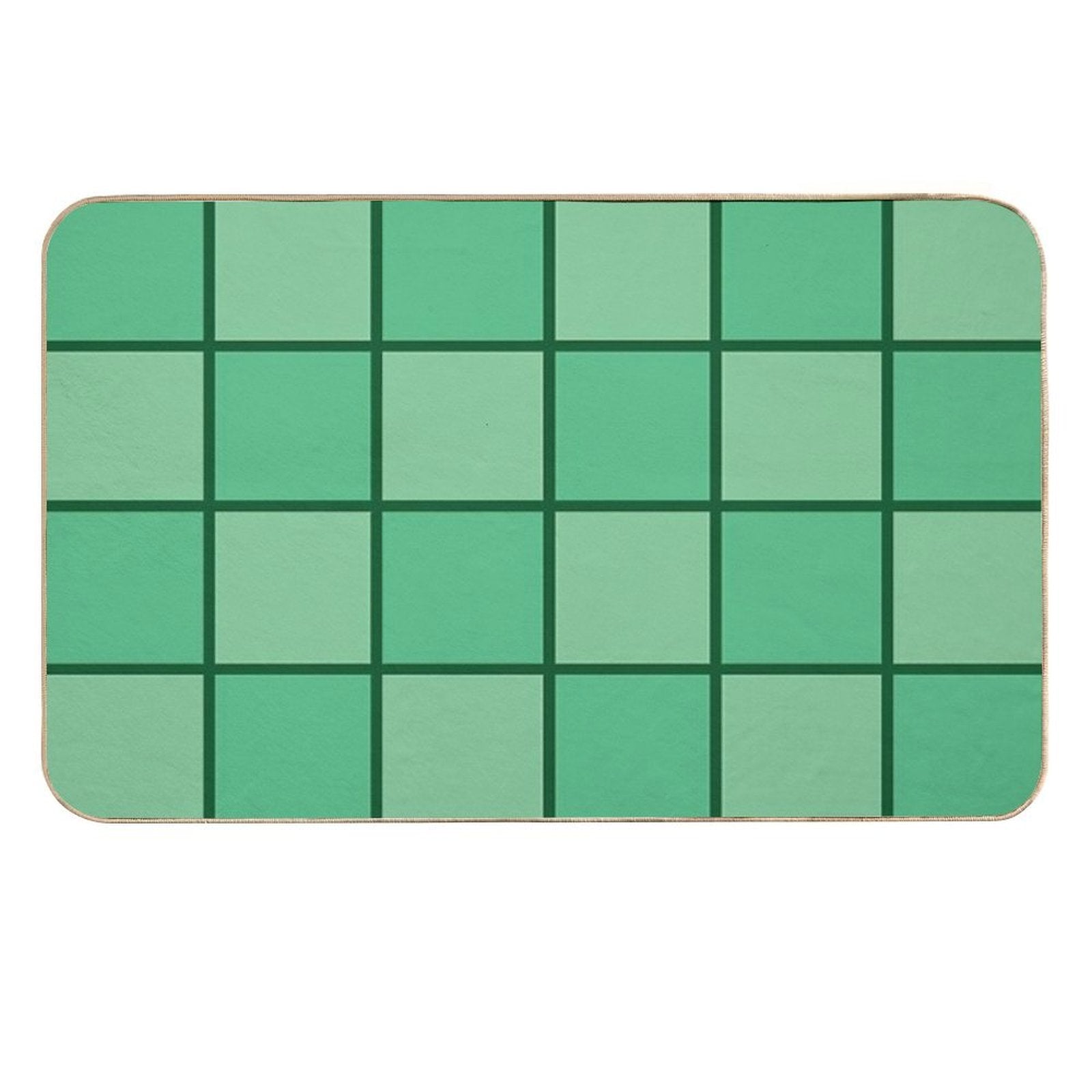 Seaside Window Art - Seaside Green Tones - Home Decor & Personal Style  Stain-Proof Bath Mat