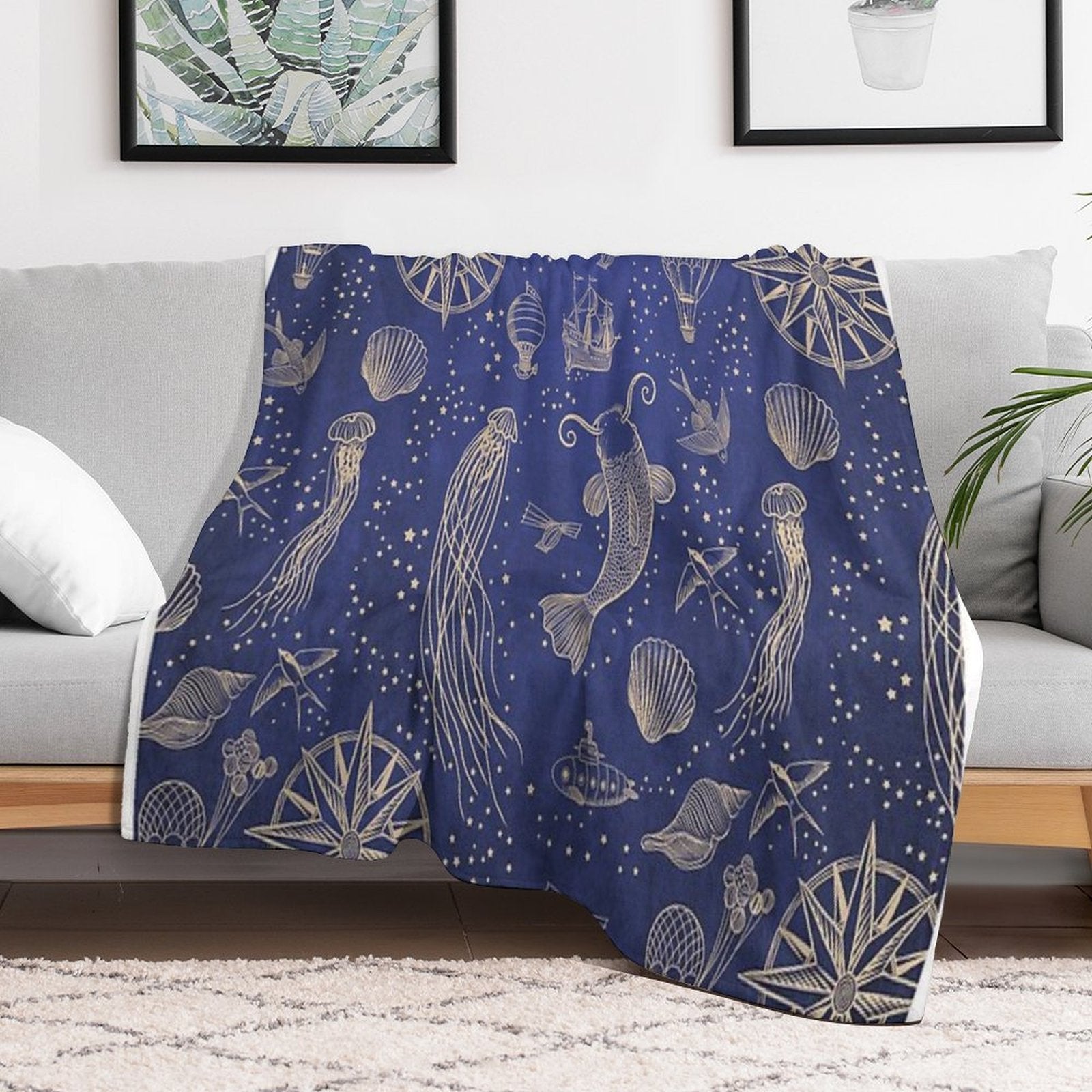 Ocean Meets Sky - Hardcase Versatility Throw Blanket