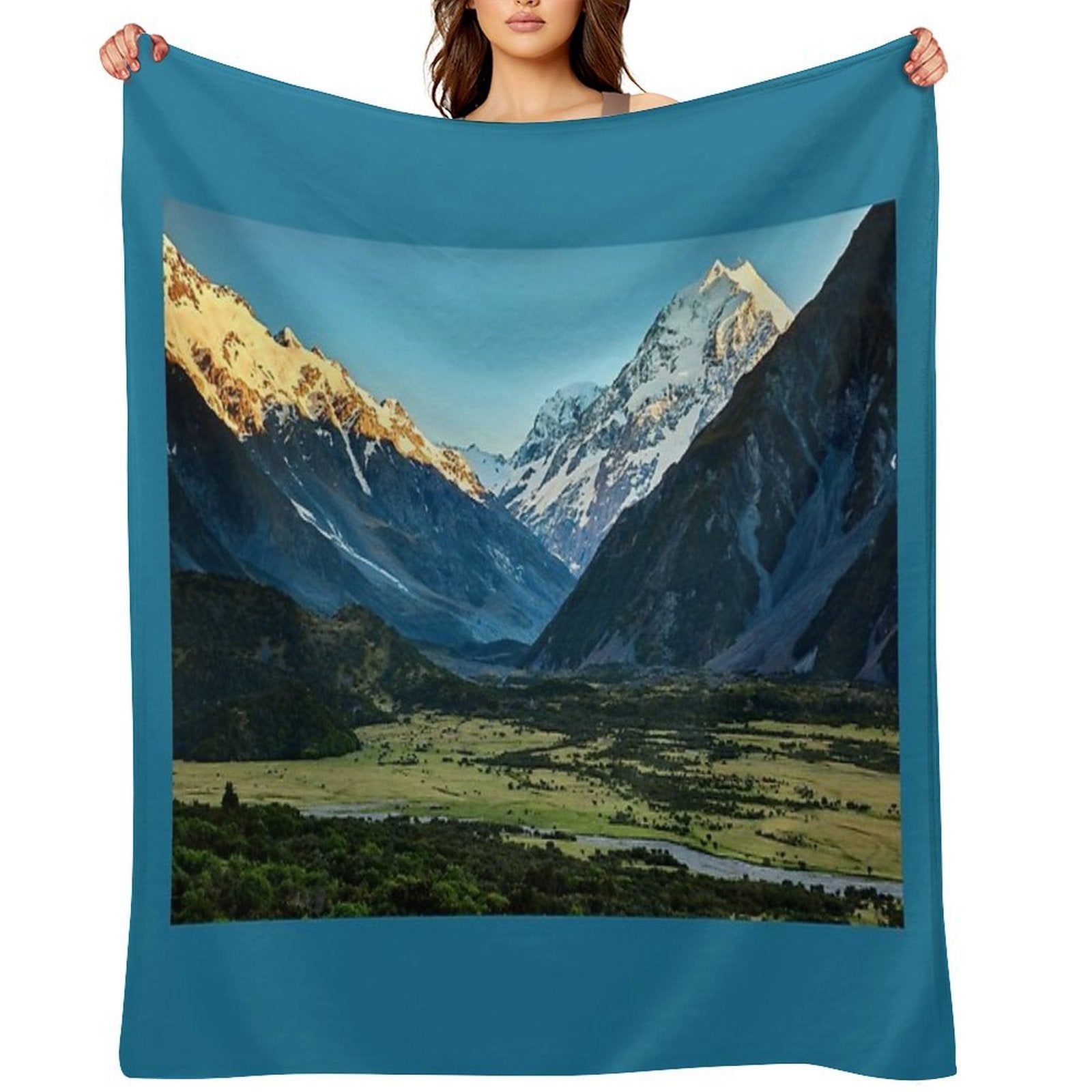 Aoraki Mt Cook Multi-functional Throw Blanket