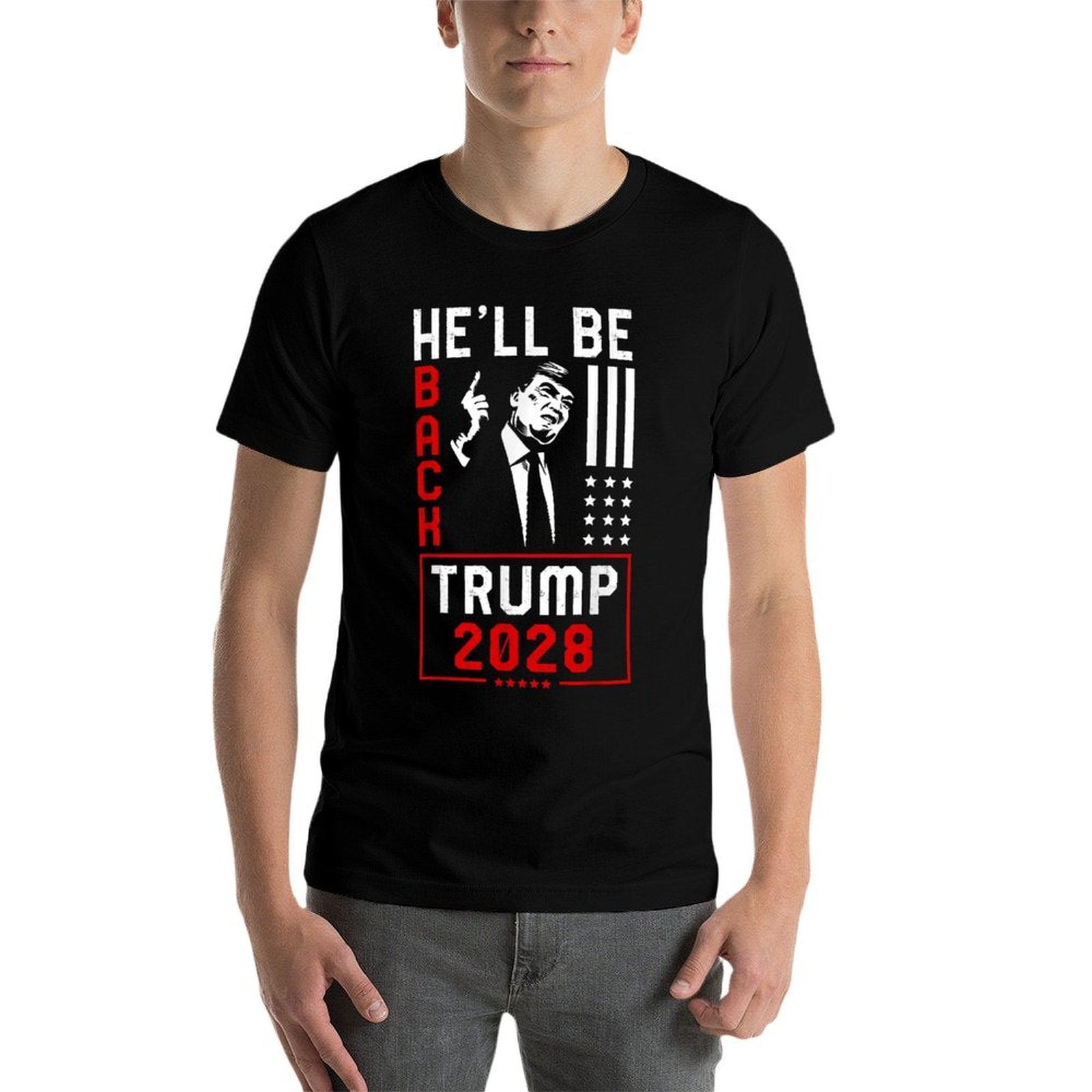 Trump 2028 He Will Be Back  Versatile T-Shirt
