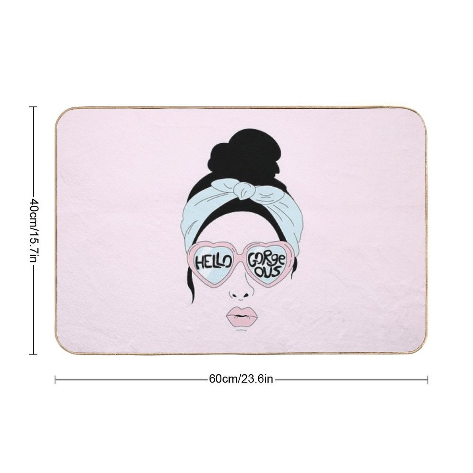 Hello Gorgeous Durable Bath Mat