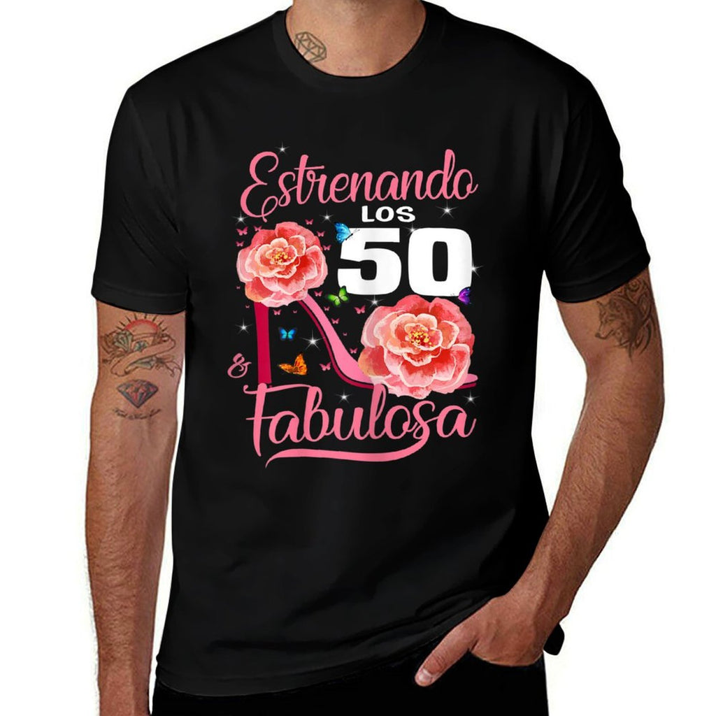 Womens Cumpleaños 50 Mujer Fabulosa Español 50th Birthday Spanish  Quick-drying T-Shirt