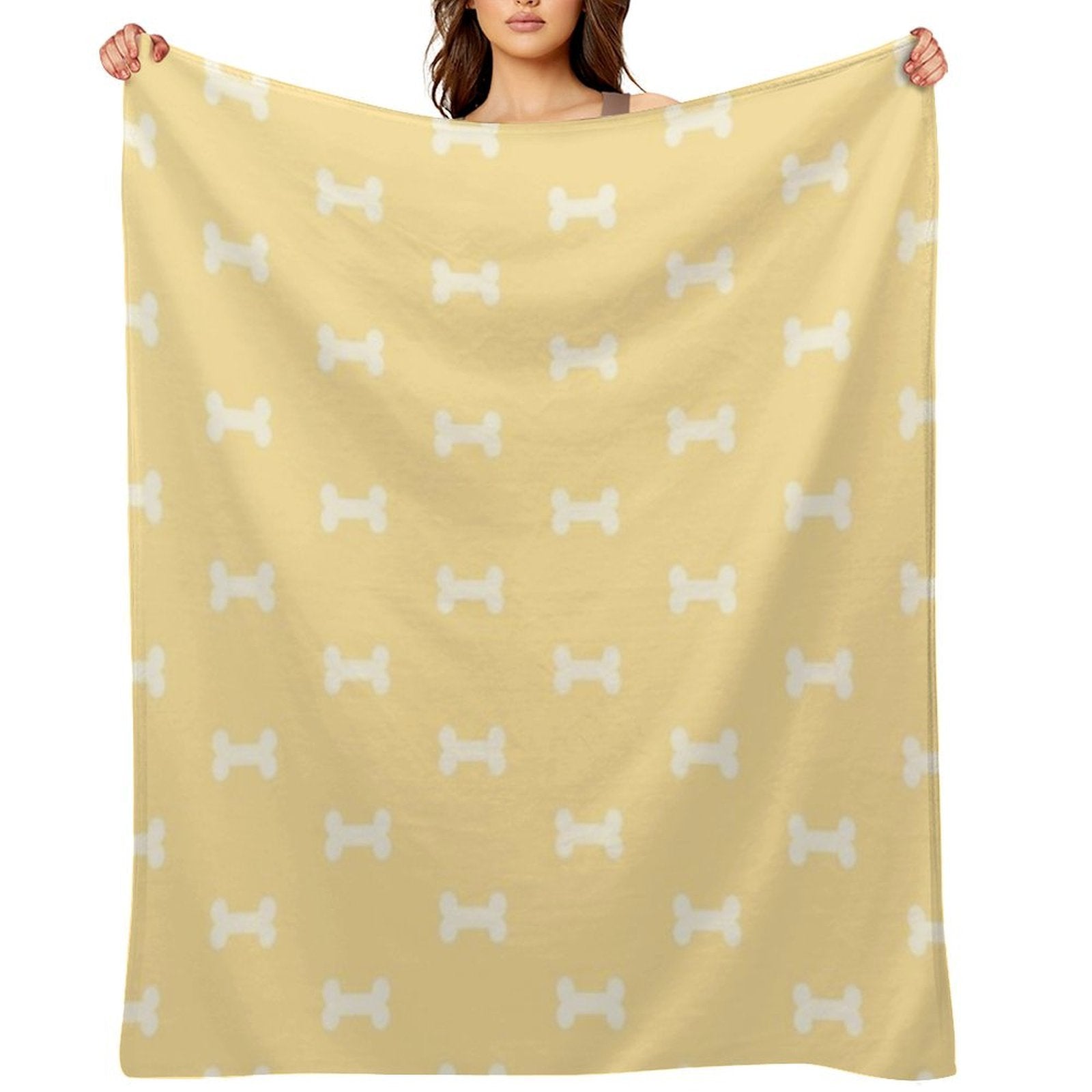 Blue Dog Bed Blanket Plush Throw Blanket