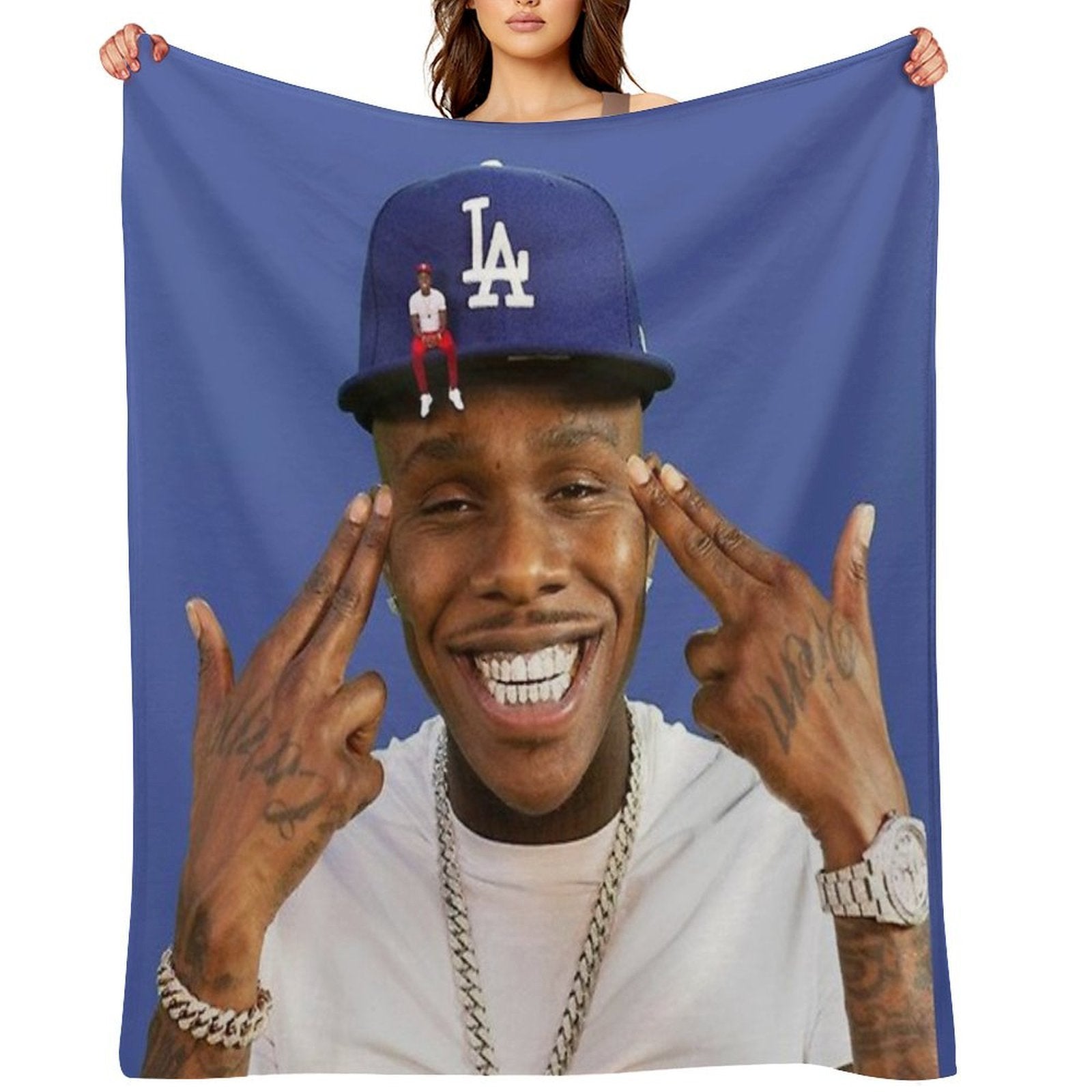 DA BABY FULL Velvety-soft Throw Blanket
