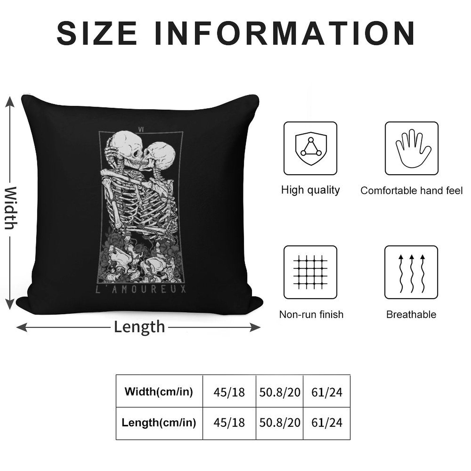 The Lovers Soft Style Accent Throw Pillow