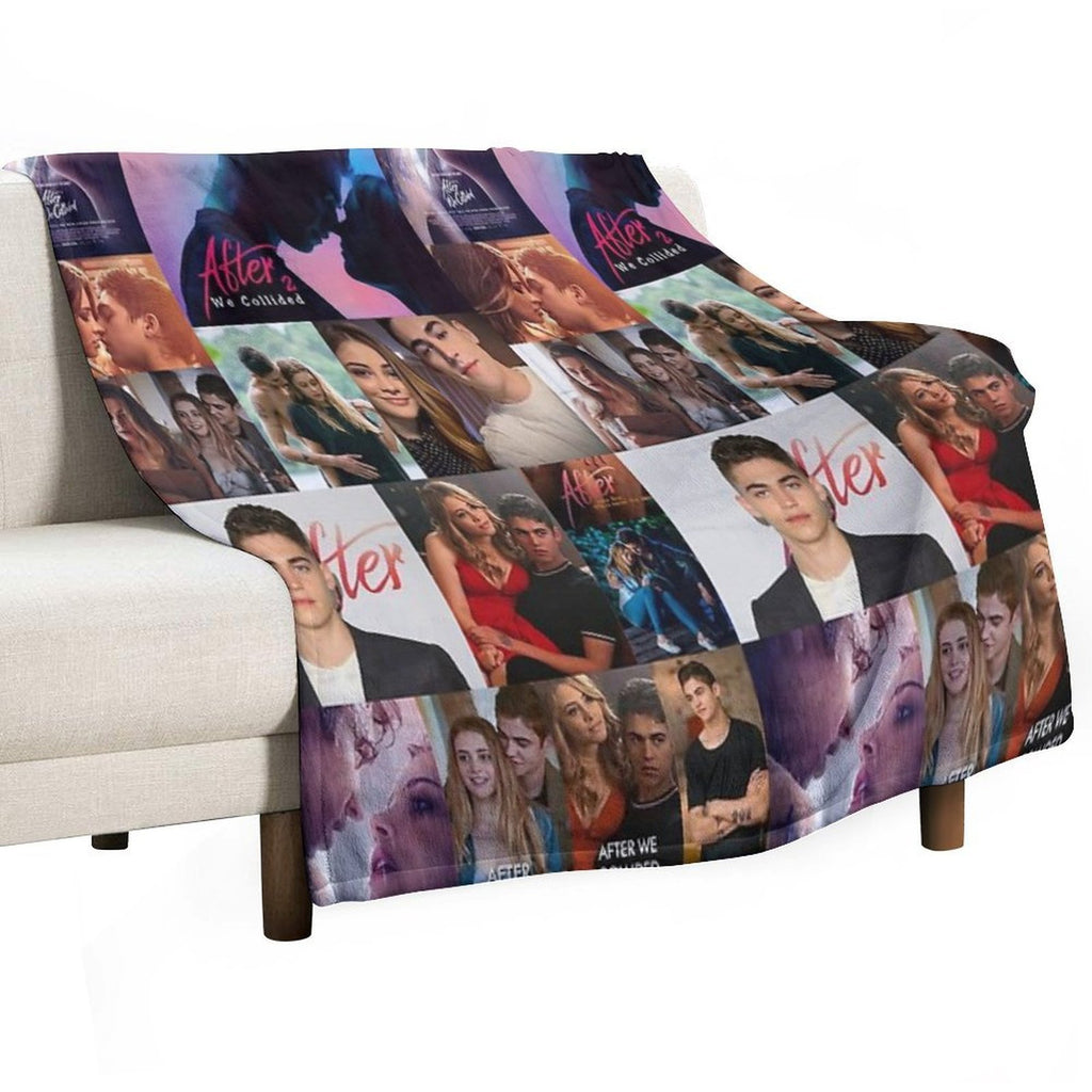 After Collage Multi-functional Throw Blanket