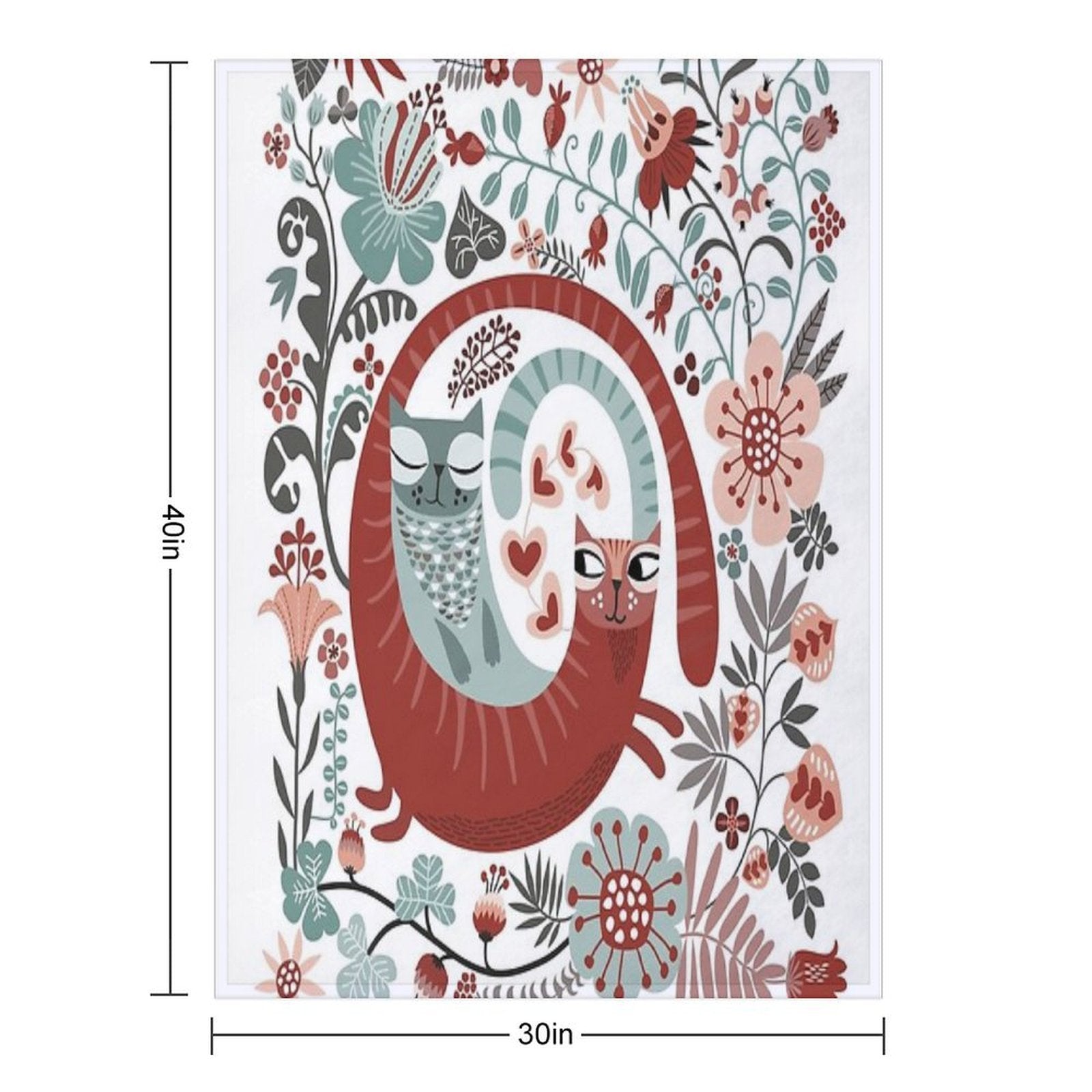 Love Cats Multi-functional Throw Blanket