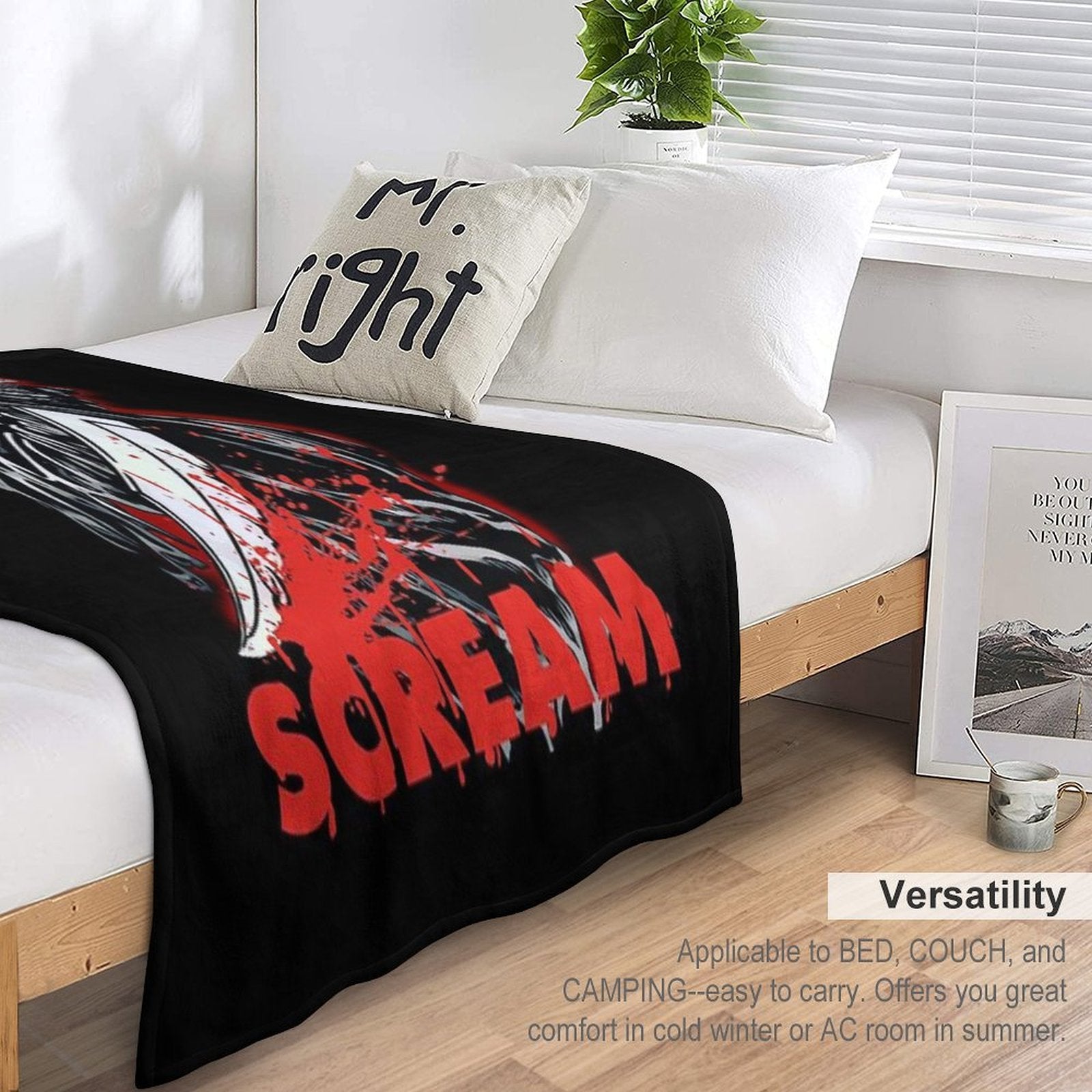Scream Movie Gift-ready Throw Blanket