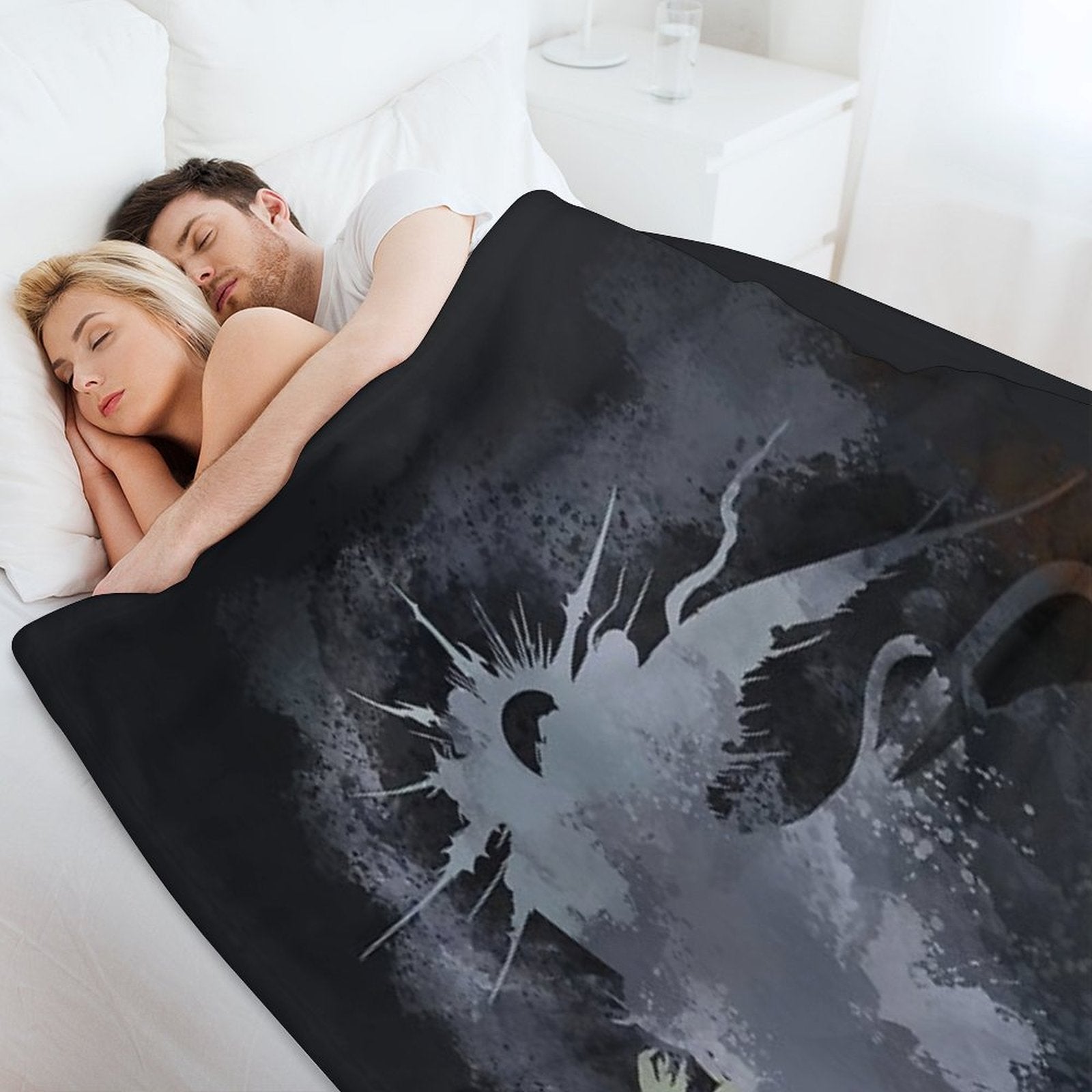 Final Fantasy XV Logo Plush Throw Blanket
