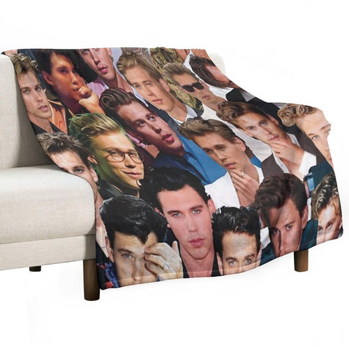 Austin Butler Photo Collage Premium Throw Blanket