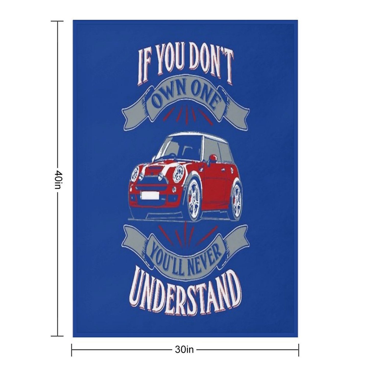 Mini Cooper - Mini Cooper - You Don't Own One Mi Shrink-resistant Throw Blanket