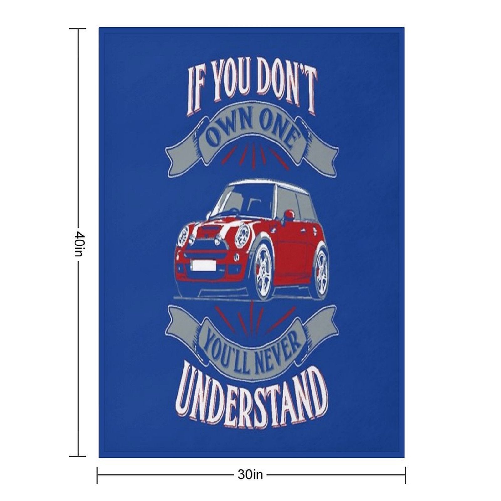 Mini Cooper - Mini Cooper - You Don't Own One Mi Shrink-resistant Throw Blanket