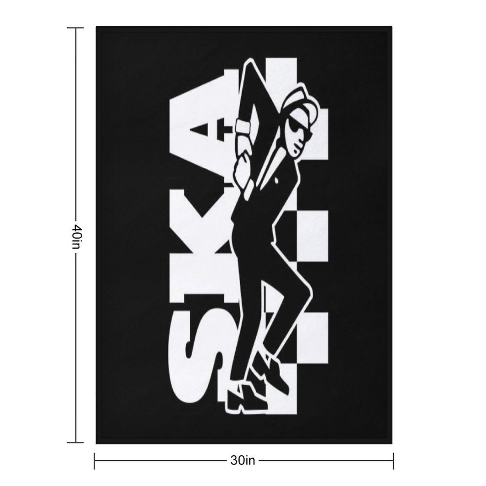 SKA Machine-washable Throw Blanket